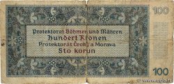 100 Korun BOHEMIA & MORAVIA  1940 P.06a G