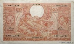 100 Francs - 20 Belgas BELGIQUE  1944 P.113