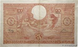 100 Francs - 20 Belgas BELGIQUE  1944 P.113 pr.TTB