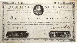 60 Livres FRANCIA  1790 Ass.05a MBC
