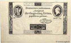 25 Livres FRANCIA  1792 Ass.37a SC+