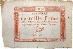 1000 Francs FRANCE  1795 Ass.50a VF