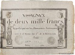 2000 Francs FRANCE  1795 Ass.51a XF+