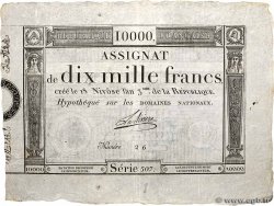 10000 Francs FRANCE  1795 Ass.52a VF+