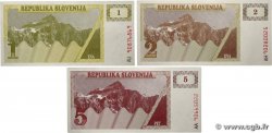 1 à 5 Tolarjev Lot SLOVÉNIE  1990 P.01a à P.03a NEUF