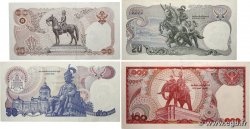 10, 20, 50 et 100 Baht Lot THAÏLANDE  1978 P.087, P.088, P.089 et P.090 SUP+