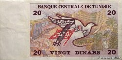20 Dinars TUNISIE  1992 P.88 TB+