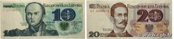 10 et 20 Zlotych Lot POLAND  1982 P.148a et P.149a