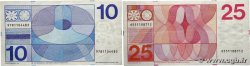 10 et 25 Gulden Lot NIEDERLANDE  1968 P.091 SS