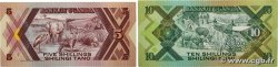 5 et 10 Shillings Lot UGANDA  1987 P.27 et P.28 fST+