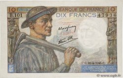 10 Francs MINEUR FRANCE  1945 F.08.14