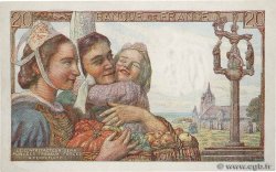 20 Francs PÊCHEUR FRANCE  1943 F.13.07 XF+