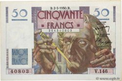 50 Francs LE VERRIER FRANKREICH  1950 F.20.14
