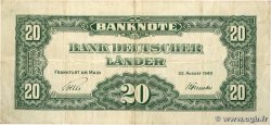 20 Deutsche Mark GERMAN FEDERAL REPUBLIC  1949 P.17a SS