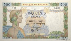 500 Francs LA PAIX FRANCE  1941 F.32.14