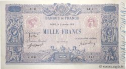 1000 Francs BLEU ET ROSE FRANCE  1919 F.36.33 VF+
