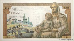 1000 Francs DÉESSE DÉMÉTER FRANCE  1942 F.40.03