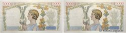 5000 Francs VICTOIRE Impression à plat Consécutifs FRANCE  1943 F.46.49 AU-