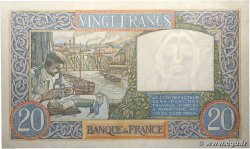 20 Francs TRAVAIL ET SCIENCE FRANKREICH  1939 F.12.01 VZ+