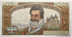 50 Nouveaux Francs HENRI IV FRANCE  1960 F.58.05 AU
