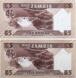 5 Kwacha Lot SAMBIA  1980 P.25d ST