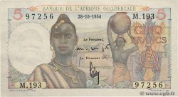 5 Francs FRENCH WEST AFRICA  1954 P.36