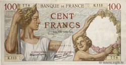 100 Francs SULLY FRANCE  1939 F.26.02