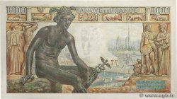 1000 Francs DÉESSE DÉMÉTER FRANCE  1942 F.40.13 VF