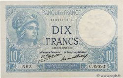 10 Francs MINERVE FRANCE  1928 F.06.13