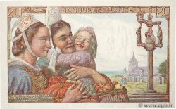 20 Francs PÊCHEUR FRANCE  1942 F.13.04 XF