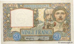 20 Francs TRAVAIL ET SCIENCE FRANCE  1941 F.12.19
