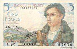 5 Francs BERGER FRANCE  1943 F.05.03