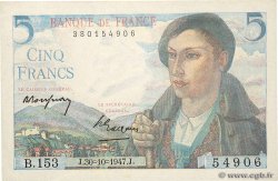 5 Francs BERGER FRANCE  1947 F.05.07