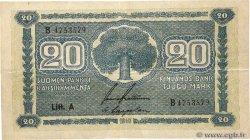 20 Markkaa FINLAND  1945 P.078a
