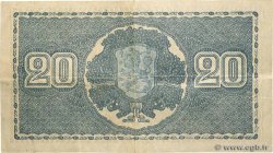 20 Markkaa FINLAND  1945 P.078a VF