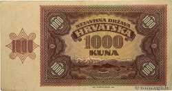 1000 Kuna CROATIA  1941 P.04a VF