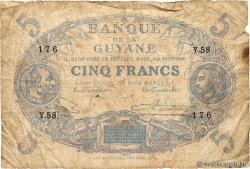 5 Francs Cabasson bleu FRENCH GUIANA  1947 P.01e