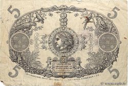 5 Francs Cabasson rouge GUADELOUPE  1943 P.07 F