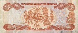 5 Dollars BAHAMAS  1984 P.45a MB