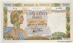 500 Francs LA PAIX FRANCE  1942 F.32.26