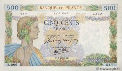 500 Francs LA PAIX FRANCE  1942 F.32.34