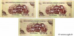 5 Ngultrum Lot BHUTAN  2006 P.28a ST