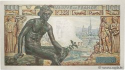 1000 Francs DÉESSE DÉMÉTER FRANCE  1942 F.40.11 UNC-