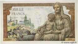 1000 Francs DÉESSE DÉMÉTER FRANCE  1942 F.40.13