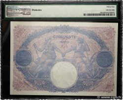 50 Francs BLEU ET ROSE FRANCE  1915 F.14.28 VF+