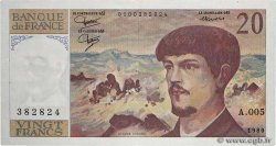 20 Francs DEBUSSY FRANCE  1980 F.66.01A5 XF+