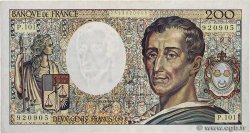 200 Francs MONTESQUIEU alphabet 101 FRANCE  1992 F.70bis.01 VF+