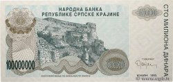 100000000 Dinara Spécimen CROATIE  1993 P.R25s NEUF