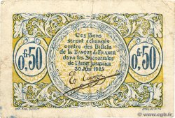 50 Centimes FRANCE Regionalismus und verschiedenen Saint-Quentin 1918 JP.116.01 S