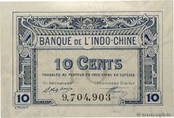 10 Cents FRENCH INDOCHINA  1919 P.043 XF